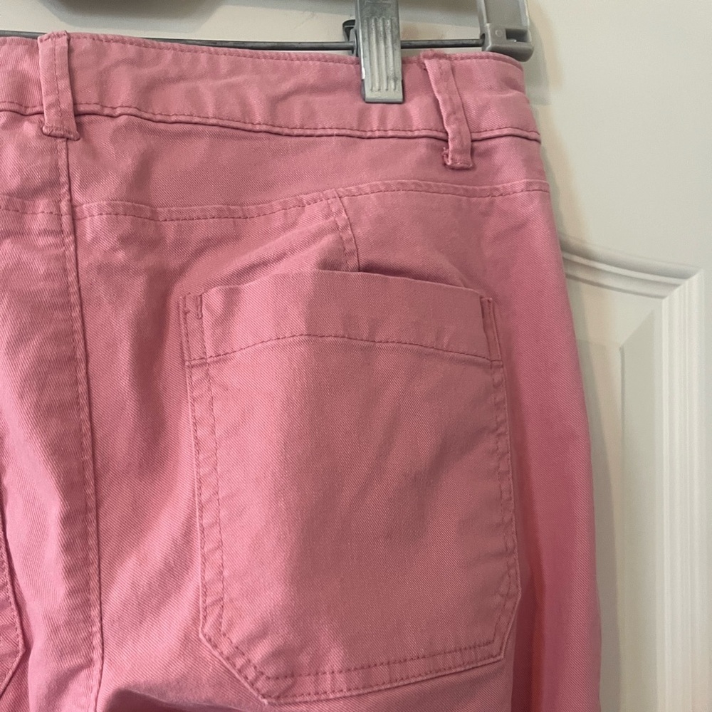 Old Navy Pink Melon Color Women's khaki Cropped Pants size 4 - Picture 14 of 16